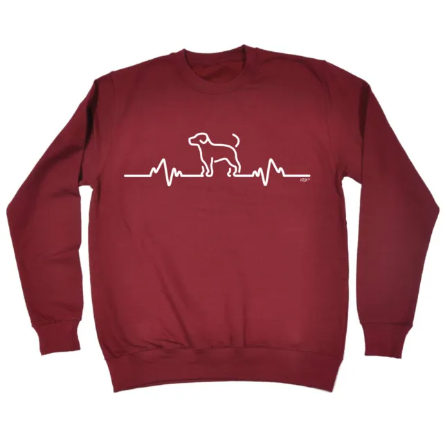 Dog Pulse - Mens Womens Novelty Clothing Funny Top Sweatshirts Jumper Sweatshirt