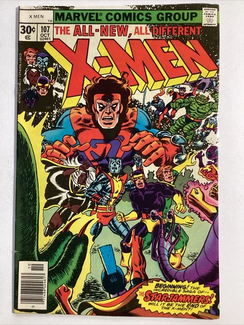 UNCANNY X-MEN # 107 (1977) 1st full appearance of the Starjammers! Nice VF Copy!