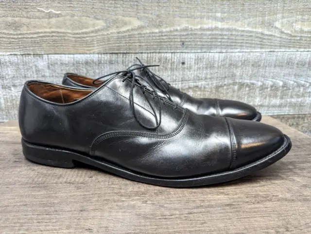 Allen Edmonds  "PARK AVENUE" Cap-Toe Black Leather Oxfords Mens Shoes 15 C