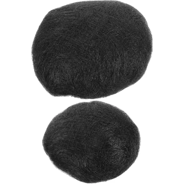 2 Pcs Fil Haute Température Coussin De Cheveux Perruque Manquer Mèches