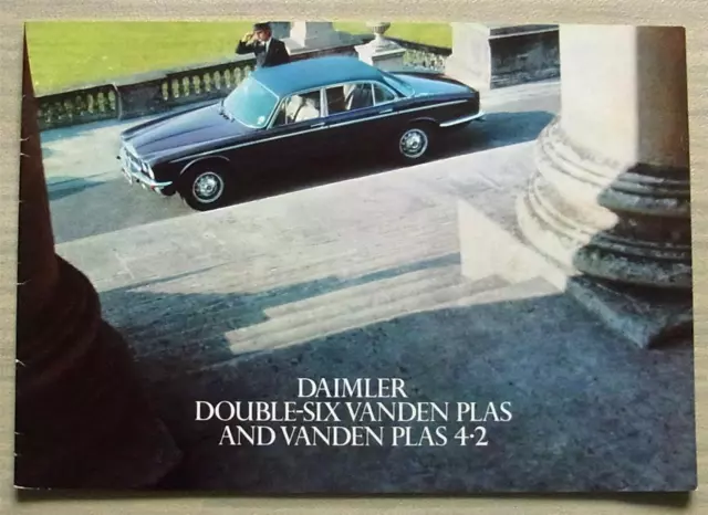 DAIMLER DOUBLE SIX VANDEN PLAS & 4.2 Car Sales Brochure c1976 #3201