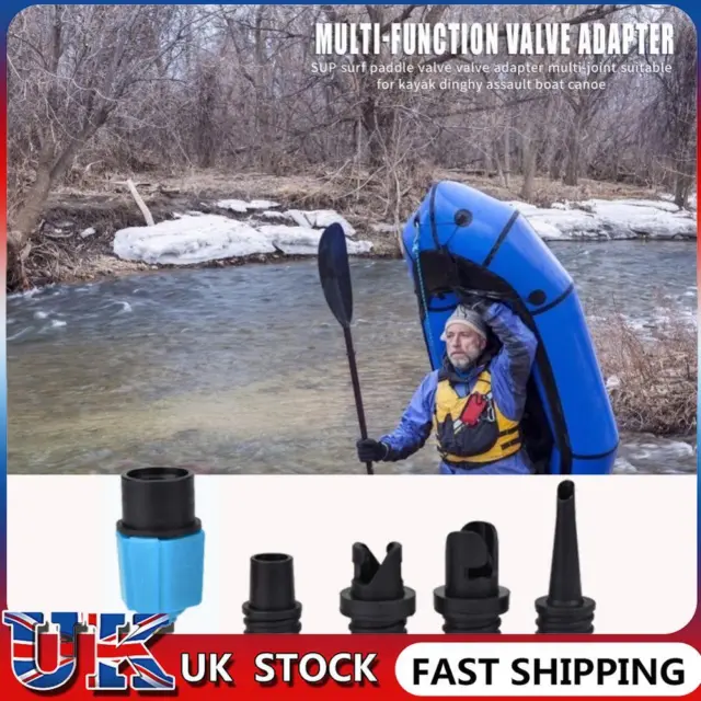❀ Paddle Board Canoe Air Valve Pump Converter Rowing Boat Valve Adapter Kayak Pa