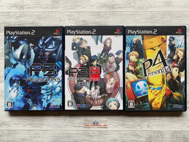 SONY PlayStation 2 PS2 Persona 3 & 4 & Fes Append set from Japan