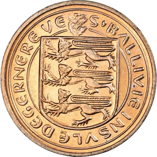 [#389964] Münze, Guernsey, Elizabeth II, Penny, 1979, Heaton, VZ, Bronze, KM:27