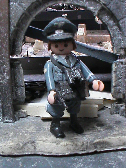 Figurine PLAYMOBIL Personnalisée – Officier Wehrmacht Ardennes 1944 – Custom