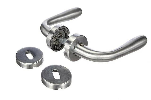 Maniglia Aster Olivari Per Porta, Rosetta E Bocchetta Tonda 47x10 Mm - Foto 5