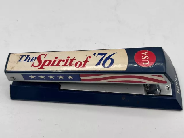 Vintage Stanley Bostitch Spirit Of 76 Desk Stapler Model B3 1976 Works Great!