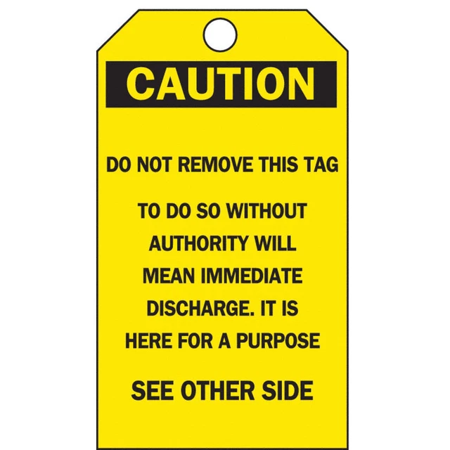 BRADY 65348 Tag,5 3/4 in H,3 in W,Polyester,PK25