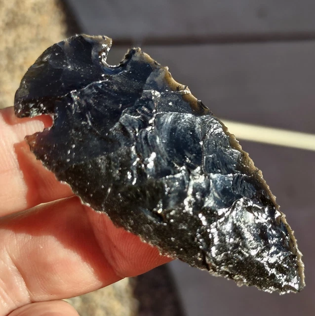 modern arrowhead 2&5/8" Obsidian