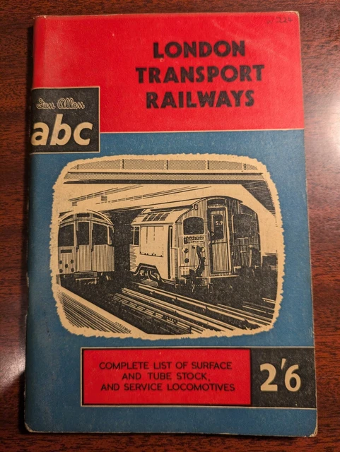 ABC LONDON TRANSPORT Railways Complete List of Surface &Tube Stock £3. ...