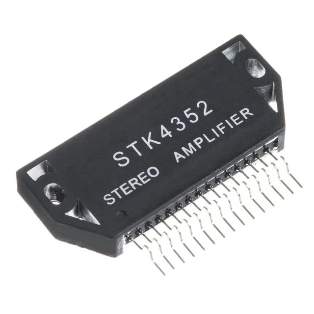 STK4352 COMPONENTE ELETTRONICO, circuito integrato, transistor, stereo