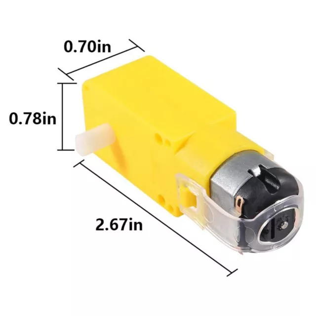 Moteur d'engrenage jaune compact et puissant pour robot automobile intelligent