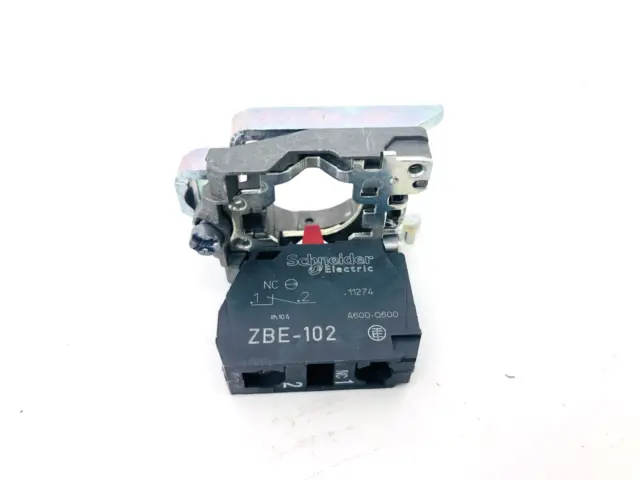 New Schneider Electric ZBE-102 Contact Block 22mm Body Fixing Collar