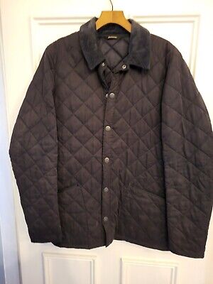Barbour Heritage Bonell Quilted Mens Jacket Size M Navy