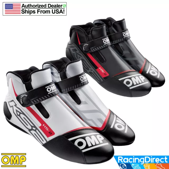OMP - KS-2 LaceFree Karting Shoes | Youth & Adult Kart Racing | USA Shipping