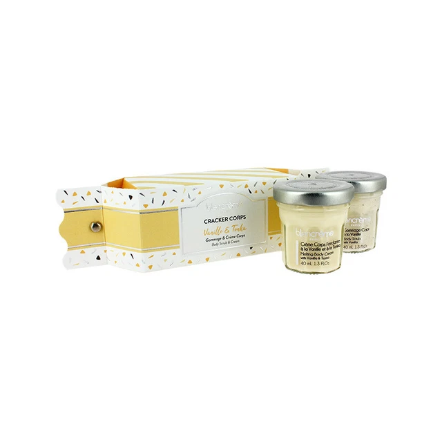 BLANCREME PARIS 2X40ml CRACKER CORPS gommage & crème corps  vanille