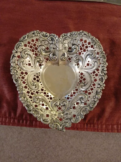 Gorham Sterling 966 Heart Shaped Footed Dish-A Lil TLC & RT Byer-Great Purchase