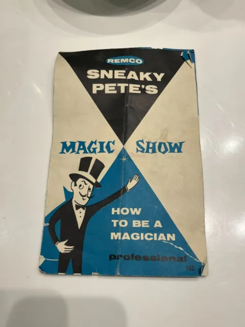 Remco Sneaky Petes Magic Show Magician Book