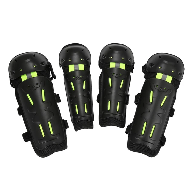 6 Pz Paragomiti Moto Adulti con Cinghia Regolabile Verde