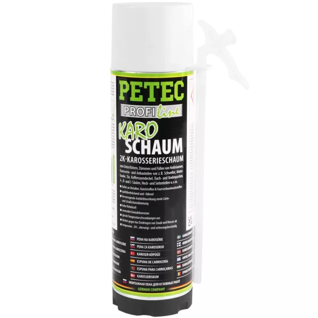 PETEC 98140 KARO-SCHAUM  2K-KAROSSERIESCHAUM UNTERFÜTTERN DÄMMEN 400mL