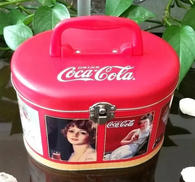 Coca-Cola Tin with Secure Latch Collectible Licensed Coco Cola New Tin