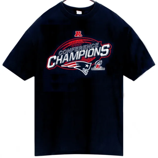 New England Patriots 2011 Conference Champions Mens T Shirt Size XL NFL Blue