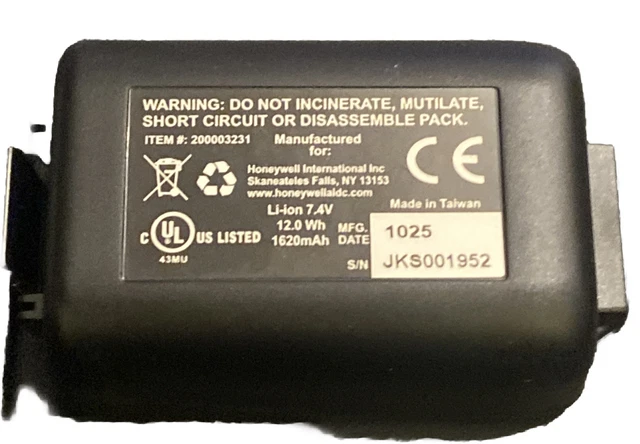 Battery For HONEYWELL 9700, 9700-BTEC, 9700-BTEC-1, 9700LP0003Q12E **1400mAh**