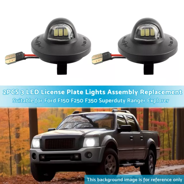 6500K LED License Plate Light Tag Lamp Suitable for Ford F150 F250 F350 Ranger