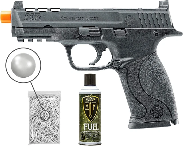 UMAREX S&W M&P9L GBB Green Gas Airsoft Pistol with Green Gas Tank and