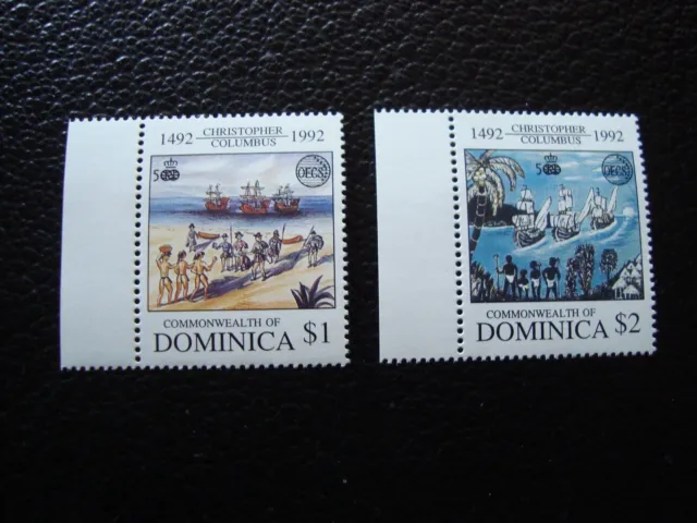 DOMINIQUE - timbre yvert et tellier n° 1416 1417 n** (TU) stamp