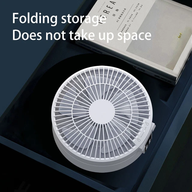 2023 Remote Control Portable Rechargeable Ceiling Usb Electric Folding Fan Night