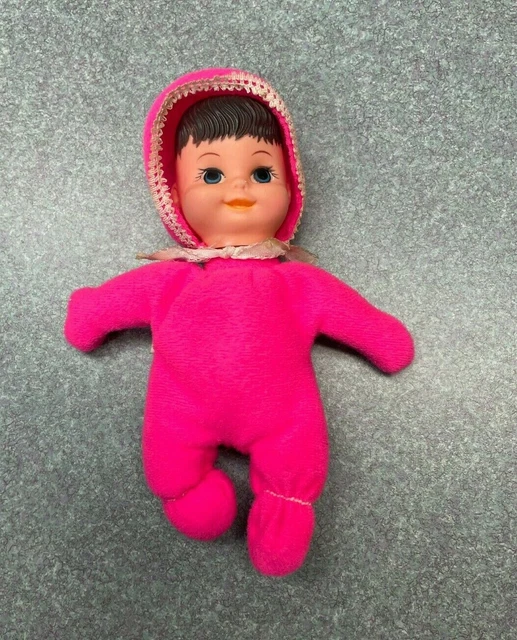 VINTAGE 1960S BEAN Bag Baby Doll in Pink Outfit Floppy Tots