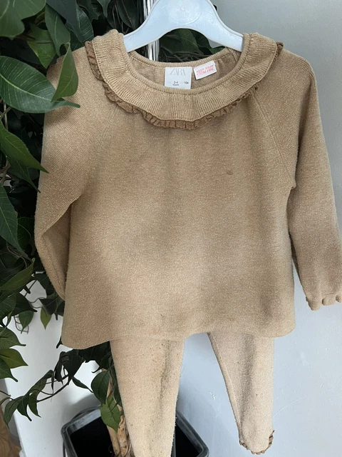 girls age 3-4 years zara outfit set jumper and leggings (g*)