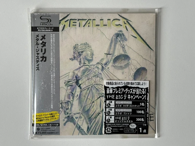 Mini Metalliça METALLICA AND JUSTICE For All Japan Mini Lp Shm Cd Uicy-94665 Ltd ...