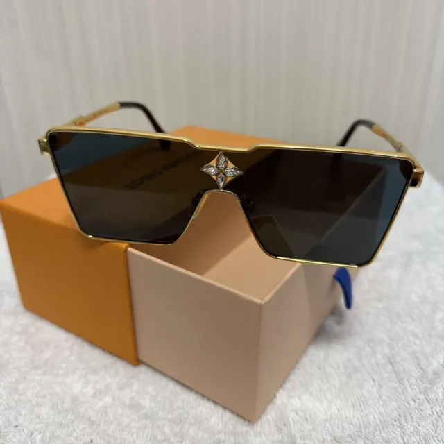 Louis Vuitton Cyclone Mask Sunglasses Multicolore Acetate & Metal. Size W