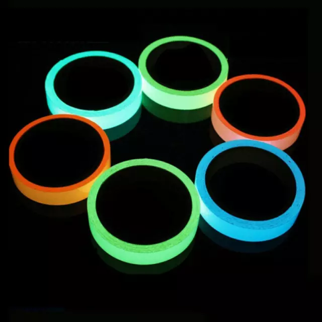 Leucht folie 1-5mm nachleuchtend neon fluoreszierend Leuchtband Klebe band