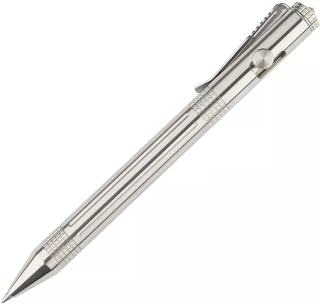 Stainless Steel Bolt Pen Ballpoint Rollerball Signature Pen W/ 5pcs G2 Refills