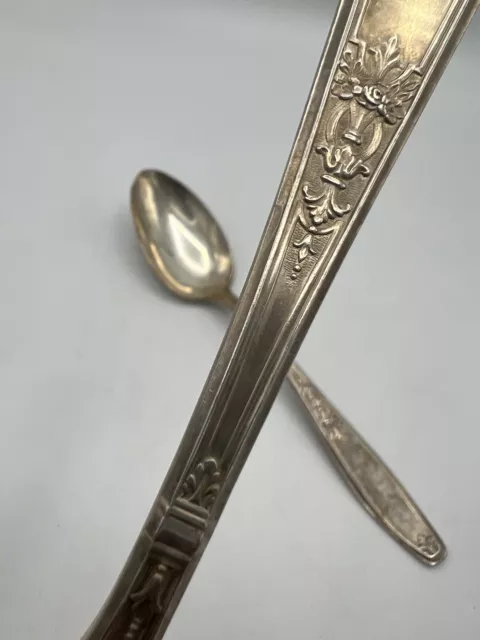 1847 Rogers Bros AMBASSADOR Table Serving Spoon Silver Plate 1940’s Era Flatware