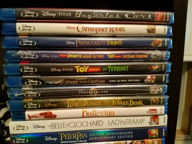 Various Family & Kids Animated Bilingual Movies (Bluray/DVD) Disney, Pixar, etc