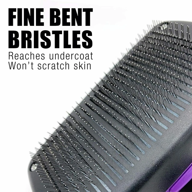 Self Cleaning Dog Cat Slicker Brush Grooming Brush Comb Shedding Tool Hair Fur 7