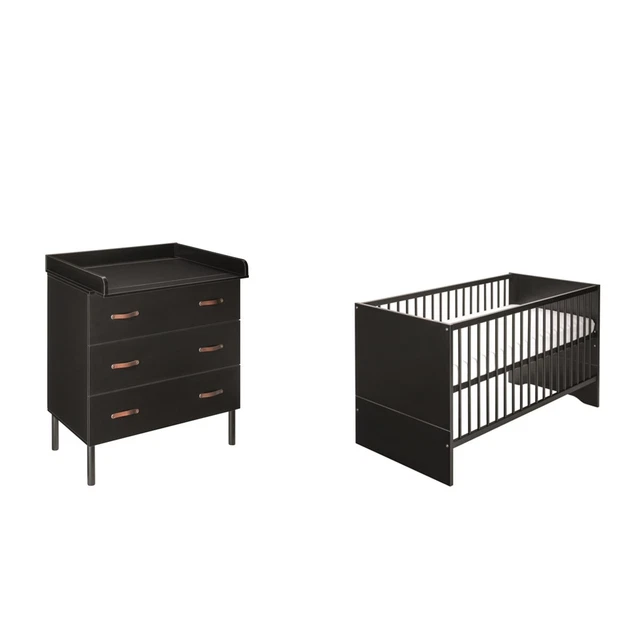 Schardt Kinderzimmer Set MELODY BLACK 3-teilig TOP