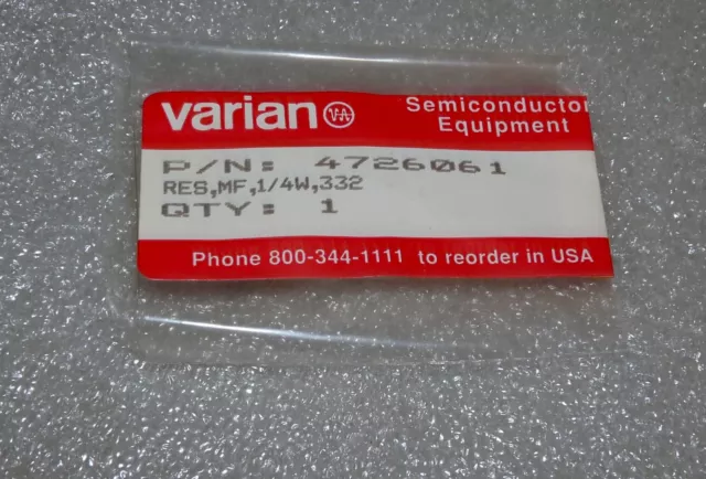 Lot Of 30 New Varian 4726061 Metal Film Resistors 332 Ohm 1W 1Pct 1% 1/4 W