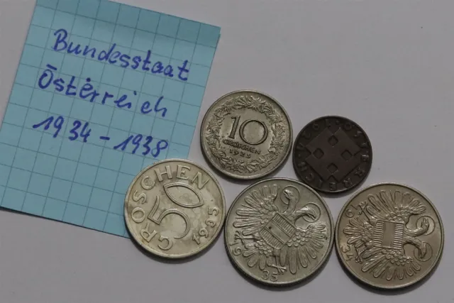 🧭 🇦🇹 Austria Old Coins Lot From 1920'S & 1930'S B55 #16 Zb2