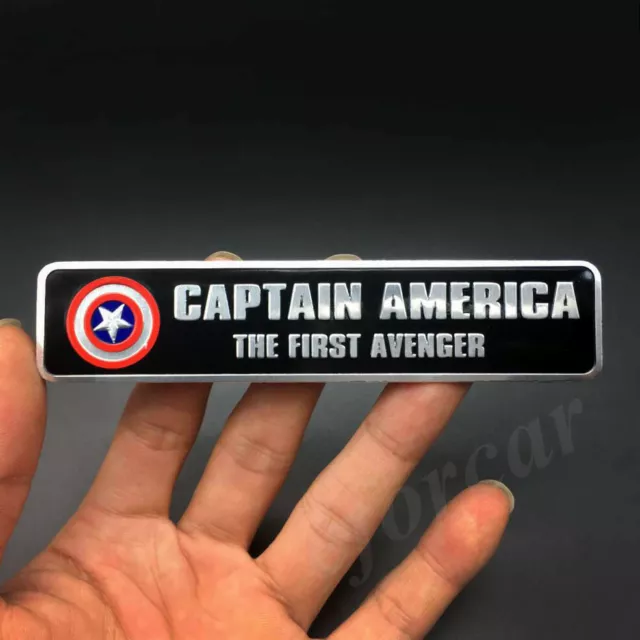 Metal Captain America Shield Marvel Car Decal Sticker Badge Emblem Motorcycle