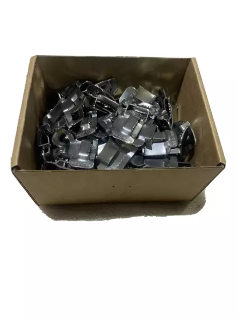 Band-It Buckles 201 Stainless Steel 5/8" (15.88mm) Box Of 100 Band-It Band Clips 3