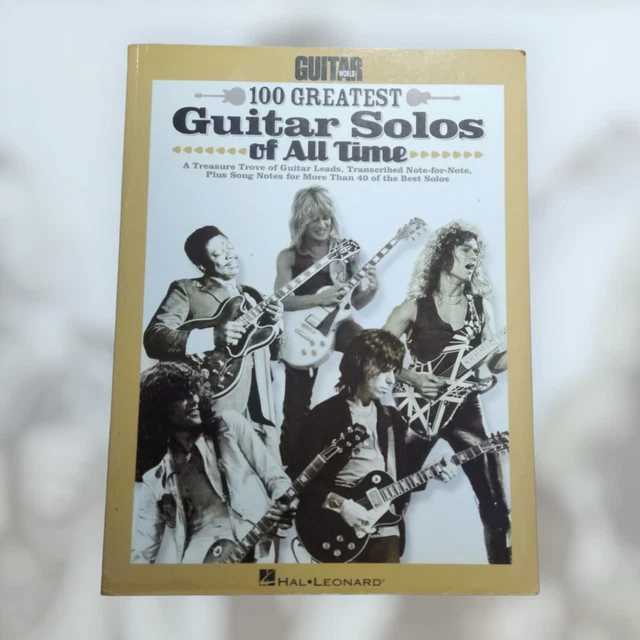 GUITAR WORLD'S 100 Greatest Guitar Solos of All Time - Paperback - VERY ...