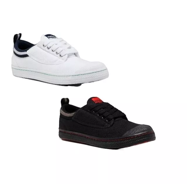 MENS DUNLOP CLASSIC Canvas Volleys Volley Sneakers Casual Shoes Black White 34.85 PicClick UK