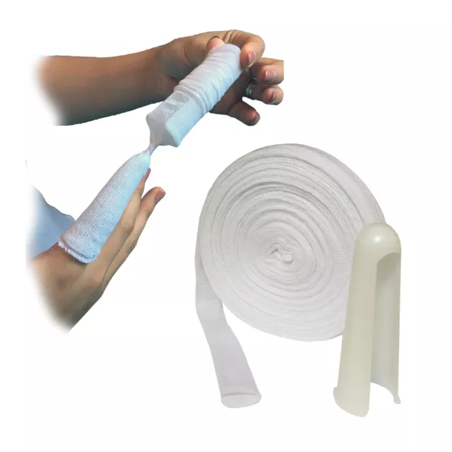 Sterogaze Tubulaire Doigt Pansement Bandage & Applicateur Petit Adulte 1.5CM