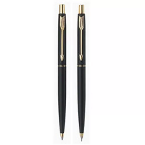 Cross Ladies Set 14k Gold Ballpoint Pen & 0.9m Pencil In Box Made In Usa  Mint *