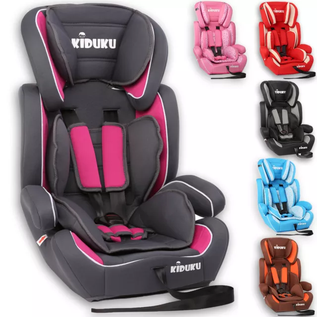 KIDUKU® Seggiolino auto cresce con il bambino sedile universale Gruppo 1+2+3